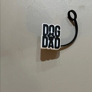 Dog Dad straw cover cap new